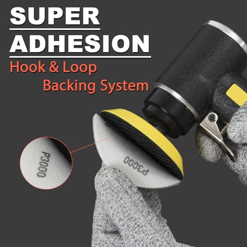 Image of 3 Inch Foam Sanding Discs: 12Pcs 2000 Grit Hook & Loop Wet Dry Sand Paper for Random Orbital Sander, Round Sandpaper Replacement Pad for Automotive Polishing /Finishing