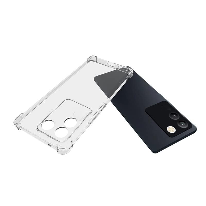 Image of for vivo T2 Pro Case,vivo T2 Pro Phone Case Clear Transparent Reinforced Corners TPU Shock-Absorption Flexible Cell Phone Cover for vivo T2 Pro - Transparent