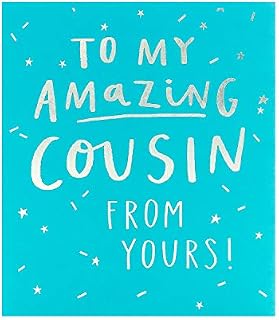 To My Amazing Cousin From Yours! Birthday Greeting Card Foiled Greetings Cards