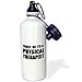 3dRose Trust me Im a Physical Therapist Therapy Work Humor Funny Job Gift Sports Water Bottle, 21oz, Multicolored
