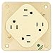 Receptacle, Quad, 15A, 5-15R, 125V, Ivory