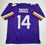 Autographed/Signed Stefon Diggs Minnesota Purple Football Jersey Beckett BAS COA