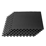 Velotas 1/2 Inch Thick EVA Foam Martial Arts Mat, Tatami Pattern, Interlocking Floor Tiles for Home...