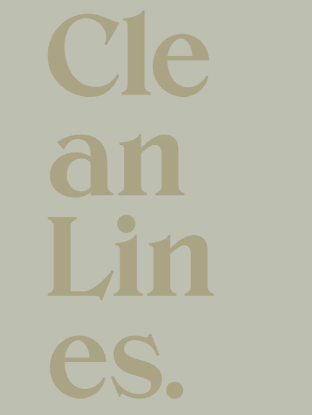 Clean Lines: An Art Decor Book for Modern Interior Design Display | Stacking for Coffee Table & Bookshelves | Home Decor and Interior Design | 300 Lined Pages