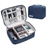 Organizador Cables Viaje Informatica Accesorios - Bolsa Cargadores Ordenador Neceser de Viaje Electronico Guarda Cables Gadgets Tecnologicos - Estuche Electronica Oficina Pendrive, Movil, Escritorio