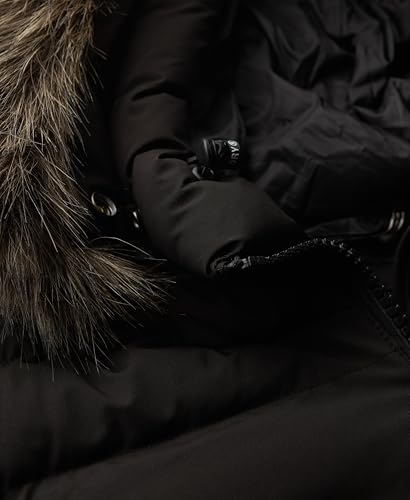 Doudoune longue à capuche en fausse fourrure femme Superdry Fuji - vue 5
