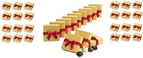 Godiva Gold Favor Assorted Chocolate With Red Ribbon | Perfect for Party Favors, Stocking Stuffers, Holiday Gifts (36-Pack)