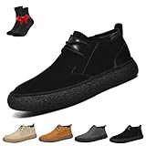 【Mettre】La fermeture à lacets sur le devant est un atout majeur. Le serrage est réglable librement for un ajustement parfait. La doublure est en tissu et cuir de porc. Ces bottes conviennent au printemps, à l'été, à l'automne et à l'hiver.