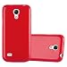 Produktbild Cadorabo Hülle für Samsung Galaxy S4 Mini in Jelly ROT  Handyhülle aus flexiblem TPU Silikon  Silikonhülle Schutzhülle Ultra Slim Soft Back Cover Case Bumper