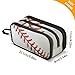 Sletend Pencil Case Big Capacity Baseball Sport Handheld 3 Compartments Pencil Pouch Portable Large Storage Canvas Pencil Bag for Boys Girls Adults Students