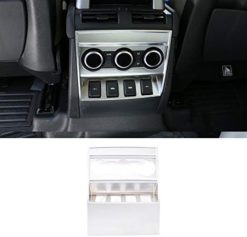 ABS Car Interior Rear Row Air Conditioning Outlet Vent Frame Cover Trim For Land Rover Defender 90 110 130 2020-2021 Car Accessories (Silver, 2)