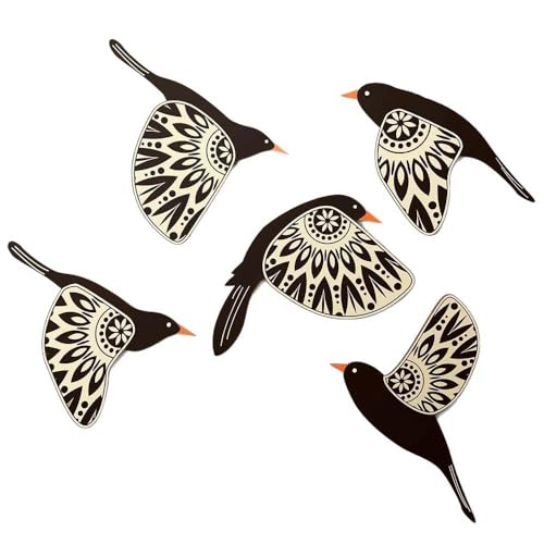 Leanockesa Ensemble d'art mural colibri bohème, 5 pièces