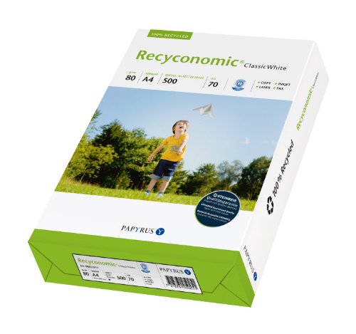 Recyconomic Kopierpapier 70er Weiße DIN A4/36553 80 g/qm Inh.500