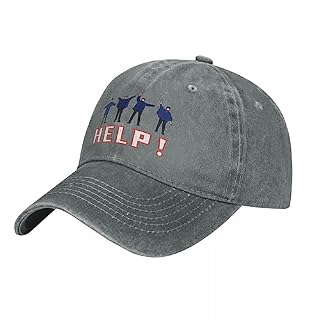 TONFON Classique Casquette de Baseball Washed Men’s Baseball Cap Help Trucker Snapback Caps Dad Hat The Beatle Band Golf Hats Noël Anniversaire Parti Cadeau - Les Beatles, Paul McCartney, John Lennon, RIngo Starr, George Harrison TONFON Classique Casquette de Baseball Washed Men's Baseball Cap Help Trucker Snapback Caps Dad Hat The Beatle Band Golf Hats Noël Anniversaire Parti Cadeau – Image 2