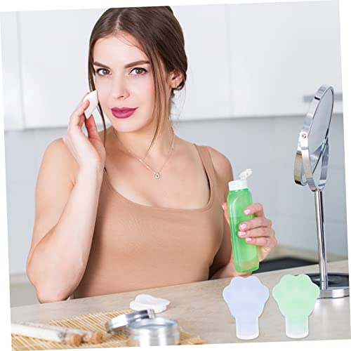 minkissy Dispensador De Garrafa De 2 Peças Recipiente De Sabão De Viagem Garrafas De Silicone De Via