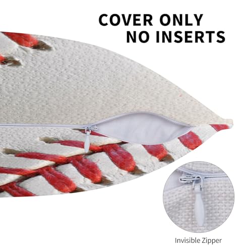 Housses de coussin en lin baseball avec finitions de qualité supérieure