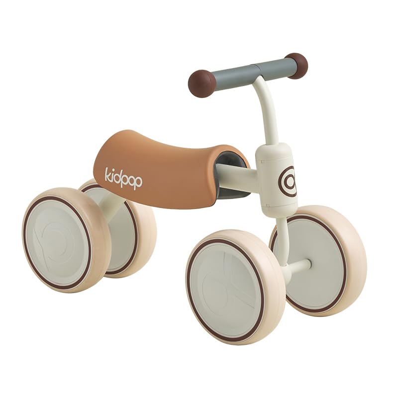 Kidpop Big BEE Baby Balance Bike for 1 Year Old Toddler Kids Ride On Toys First Birthday Gift Toddler First Bike (White)