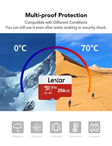 Lexar 256GB Micro SD Karte mit SD Adapter