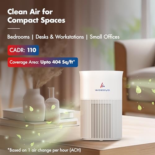 Image of Pure Air PA1 Wozoyo Air Purifier, Home&office, 4in1 Filter,PreFilter,AntiBacterial,H13 HEPA,Activated Carbon,AHAM Verifide,Removes 99.99% PM2.5 PM10,Pet Dander, Smoke,Pollen, Aromatherapy,NightLight