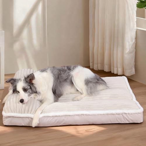 KHONSU PET Dog Pillow Bed with Shredded Memory Foam Removable
