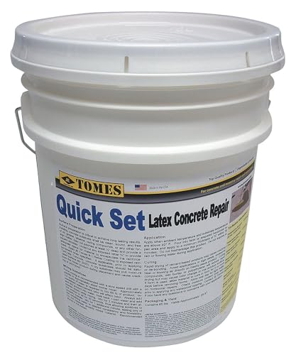 JE Tomes C107-5 Quick-Set Latex Concrete & Patch Repair, Resurfacer 50lb.Pail