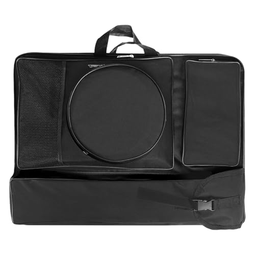 Sac d'art noir en sac à dos de transport idéal pour voyage et fournitures de croquis