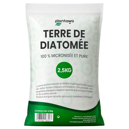 Terre de diatomée PLANTAWA pour éliminer l'humidité poudre pure 2,5Kg