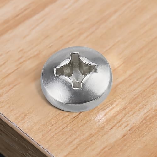 Vis à bois pour assemblage solide en acier inoxydable 304 filet épais #14