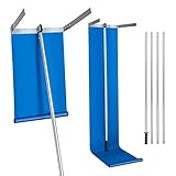 COSTWAY Schneeräumer Dach Rake, Schnee Rake Für Haus-Dach verstellbar von 169-604cm, Dach Schneeschieber Schneeschaufel, Aluminium, Leicht