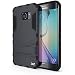 S6 Edge Case, Ghostek Armadillo Dark Navy Samsung Galaxy S6 Edge Case w/ Galaxy S6 Edge Screen Protector - Slim Armor 4 Layer Case w/ Kickstand for Samsung Galaxy S6 Edge GHOCAS220