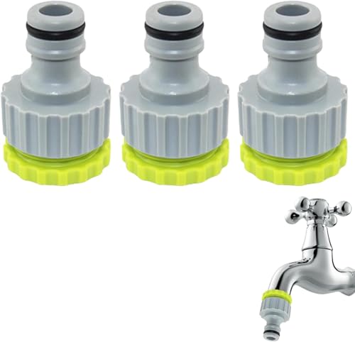 Lihetymg 3er Hahnverbinder 1/2 3/4 Zoll Set