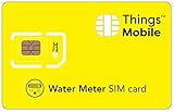 SIM-Karte für WASSERZÄHLER - Things Mobile - mit weltweiter Netzabdeckung und Mehrfachanbieternetz GSM/2G/3G/4G. Ohne Fixkosten und ohne Verfallsdatum. 10 € Guthaben inklusive