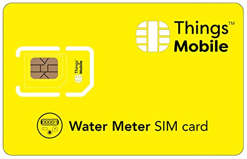 SIM-Karte für WASSERZÄHLER - Things Mobile - mit weltweiter Netzabdeckung und Mehrfachanbieternetz GSM/2G/3G/4G. Ohne Fixkosten und ohne Verfallsdatum. 10 € Guthaben inklusive