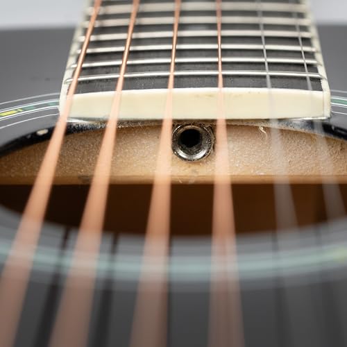 Image of Progressa Series Guitar: 36H Semi Acoustic Guitar - 36 Inches (Black) | 6-String Natural Finish Wooden Guitar | Right Hand Semi Acoustic Guitar Kit for Beginners, Professional & Adults