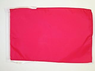 AZ FLAG Plain Red Flag 18'' x 12'' cords - Red Solid color SMALL flags 30 x 45cm - Banner 18x12 in