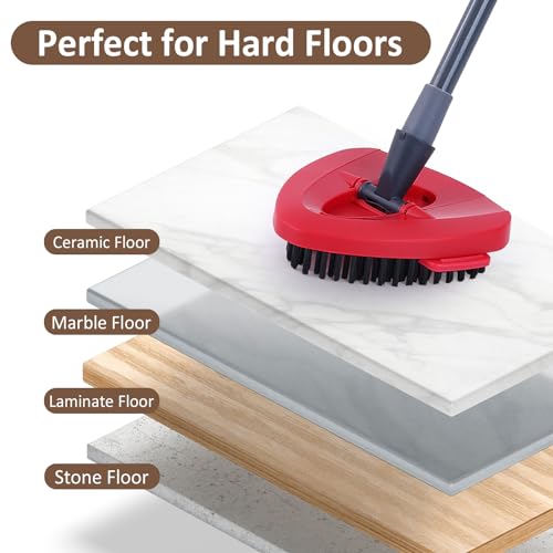 Pacote com 2 cabeças de escova de substituição para esfregão giratório O Cedar EasyWring Spin Mop 1