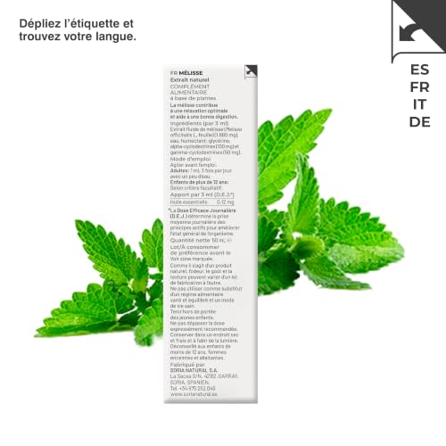 SORIANATURAL EXT. MELISA XXI 50ml. s/al – convient à ceux qui recherchent un produit fiable au quotidien, produit multifonction à large champ d’application, contenance 50 ml et devient un allié fiable – vue 7