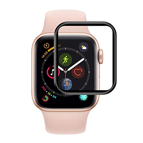 Ekran Koruyucu — Apple Watch Series 11 42 mm Tam Kaplayan Temperli Cam Ekran Koruyucu Siyah