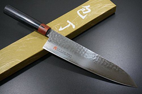 Seto Japanese Chef Knives: Damascus Forged Steel From World Famous Seki, Japan (I-4: 210M/ M: Gyuto Knife) #TOP4