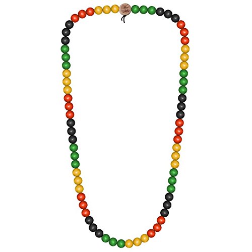 WOOD FELLAS Unisex Deluxe Holz-Perlenkette Rasta 6mm Cover