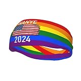 Vuquis Kanye 2024 For President Headbands Sports Non-Slip Tennis Workout Sweat Bands For Women Men