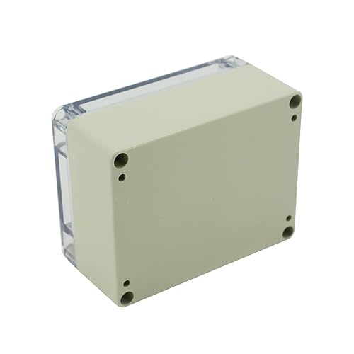 Miniatura 4 de UHZBTEC Caja transparente para proyectos electrónicos a prueba de polvo, caja de conexiones de plástico ABS para exteriores, caja de conexiones 4.52