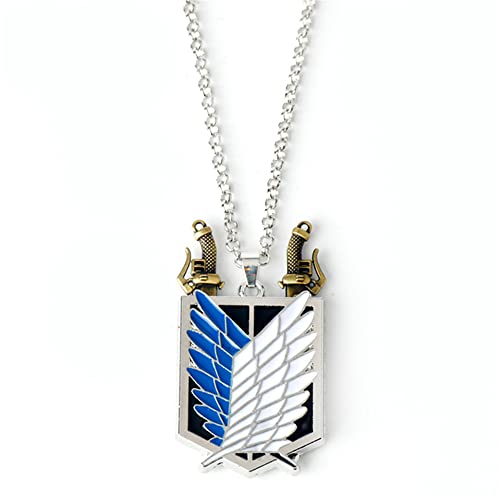 WXHBD Llavero de ala para Hombre, llaveros para Mujer, aleación para atacar la Libertad del Cuerpo de investigación Gigante Cover