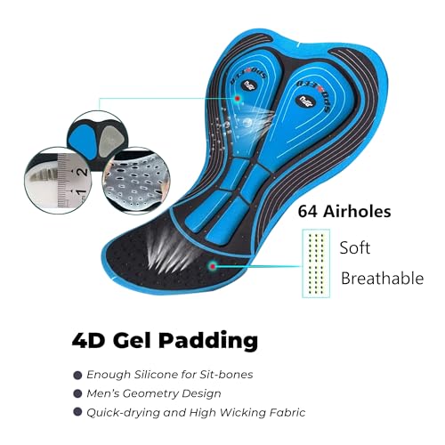Calça de ciclismo masculina patrocinada 4D acolchoada para ciclismo de estrada leggings MTB para uso