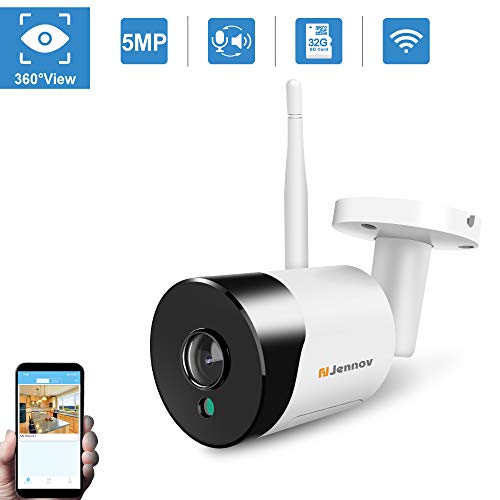 WiFi Panoramic Security Camera, Jennov Wireless 360 Degree Fisheye Home Surveillance IP Camera