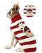 BOBIBI Pet Cartoon Reindeer Christmas Dog Sweater Pet Winter Knitwear Warm Clothes Small