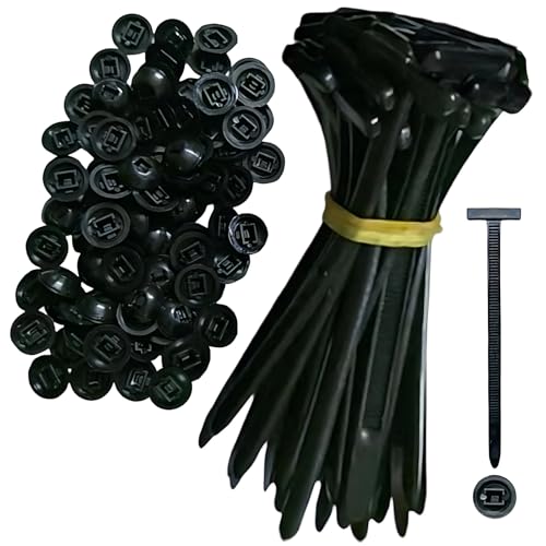 Hebilla universal de nailon para bridas de cables, 20/50/100 unidades de bridas de cremallera con cierre automático, clips de retención de parachoques, remaches de plástico para reparación de