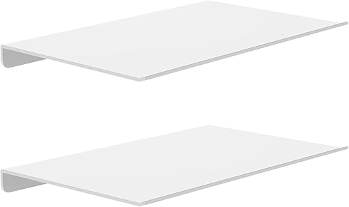 Miniatura 16 de MKO Estantes flotantes de 12 pulgadas para pared, estante pequeño de metal montado en la pared para baño, dormitorio, sala de estar, cocina,