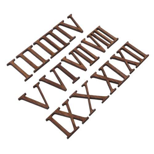 Uonlytech 1 Juego movimiento de números romanos kits de mecanismo de reloj kit de reloj Temporizador reloj de oro número de reloj kit de números de reloj mecanismo de números de reloj Madera
