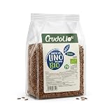 CRUDOLIO - Semi di Lino Scuro BIO, Ideale Per le Insalate, 200 g